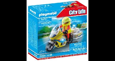 PLAYMOBIL - Noodmotorfiets met zwaailicht