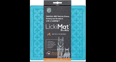 LICKIMAT - Dog lick mat Buddy Light Blue 20X20Cm - (645.5353)