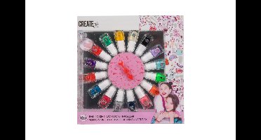 Create It! - 16 Nail Polish w. Spinning Wheel (84515A)