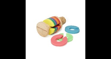 Kikkerland - Rainbow Wine Rings + Stopper (BA91)