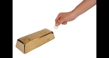 Kikkerland - Ceramic Gold Bar Coin Bank (PB17)