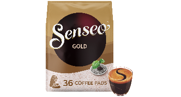 Senseo Gold Koffiepads– 36 stuks – 100% Arabica, Medium Roast, Volle Smaak