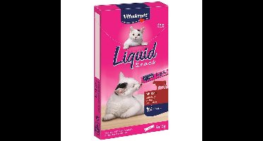 Vitakraft - Liquid-Snack Beef + Cat Grass, 90g,Cat - (23521)