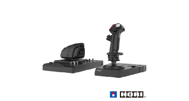 HORI - HORI HOTAS Flight Control System&Mount for PC (Windows 11/10) High-End Flight Stick&Throttle for PC Flight Sims