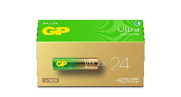 GP - 15A LR06 AA Powercase (24-Pack) - High-Performance Alkaline Batteries