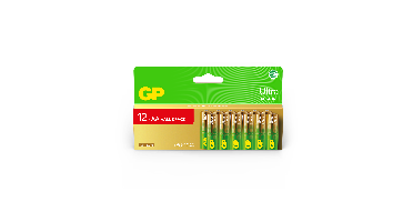 GP - Ultra Alkaline Battery, Size AA, 15AU/LR6, 1.5V, 12-pack