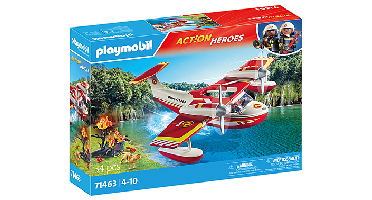 PLAYMOBIL - Brandweervliegtuig met blusfunctie