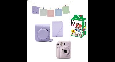 Fuji - Instax Mini 12 Instant Camera BUNDLE Pack - Lilac Purple