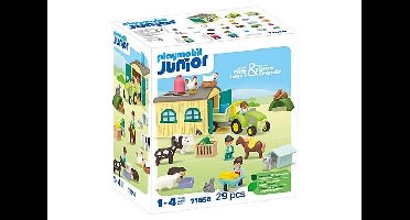 PLAYMOBIL - Junior: Farm Adventure with Tractor, Trailer, and Animal Friends (71656)