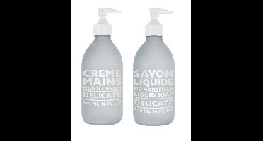 COMPAGNIE DE PROVENCE - Hand Cream Delicate 300 ml + COMPAGNIE DE PROVENCE - Liquid Marseille Soap Delicate 300 ml