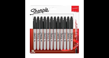 Sharpie – Permanent Marker Fine – Zwart – 12-Blister