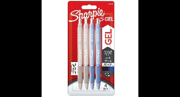Sharpie - S-Gel Pens Medium Point - Frost Blue&White Pearl Barrels (2162647)