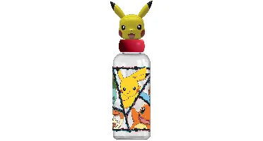 Stor - Water Bottle w/3D Figurine 560 ml - Pokémon (088808723-10127)