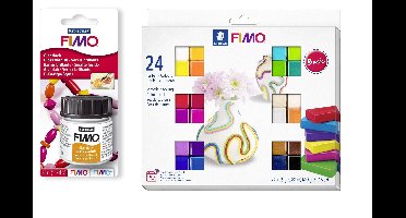FIMO - Acces Gloss Lacquer 35ml & Soft Set 24x25g Basic