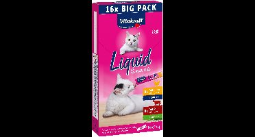 Vitakraft - Liquid Snack Multipack with chicken and beef for cats 16x15gr -  (58554)