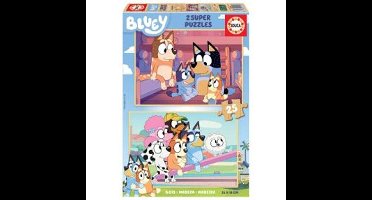Educa - Bluey 2 X 25 puzzles - Wood ( 80-19407)