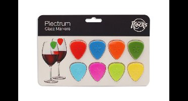 Winkee - Drinks Markers - Plectrum Glass Markers - Set of 8