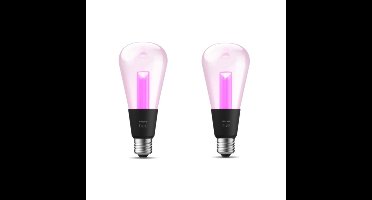 Philips Hue - 2x Lightguide ST72 Edison E27 - Bundel