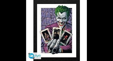DC COMICS - Framed print "The Joker Haha Cards" (30x40) x2