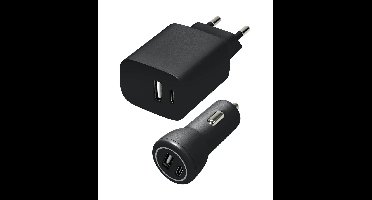 Speedlink - Wall&Car Charger Set USB-A&USB-C 15W, black