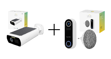 Hombli - Eco-Friendly Security Bundle: Hombli Smart Solar Cam 2K + Hombli Smart Doorbell Pack