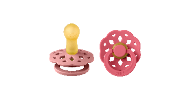 BIBS - Pacifier Boheme 2 PACK - Dusty Pink/Coral - Size 2