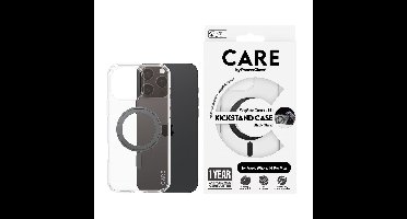 CARE by PanzerGlass - Case - Transparent w. Black MagSafe - iPhone 16 Pro Max