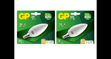 GP - LED Lamp Mini Candle, E14, 3.5W (25W), 250lm I Bundle (2 Pcs)