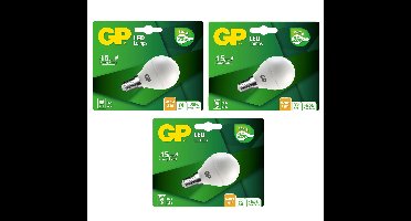 GP - LED Lamp Mini Globe, E14, 3.5W (25W), 250lm I Bundle (3 Pcs)