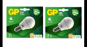 GP - LED Lamp Mini Globe, E14, DIM, 6W (40W), 470lm I Bundle (2 Pcs)