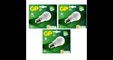 GP - LED Lamp Mini Globe, E27, DIM, 6W (40W), 470lm I Bundle (3 Pcs)
