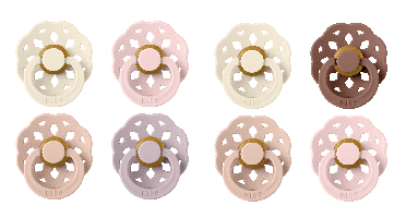 BIBS - Pacifier Boheme 4 PACK - Dusky Lilac&Blush Mix  - Size 2 - Bundle