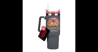 Stranger Things 5 900ml Insulated Cup and Straw