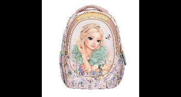 TOPModel - School Backpack SUMMER FEELING - Pastel Shades with Sage-Colored Details - 44x34x24 cm (413304)