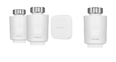 Hombli - Smart Radiator Thermostat Starterkit (2+BT Bridge) + 1 extra thermostat Bundle