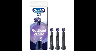 Oral B - iO Series Radiant White Replacement Brush Heads - Black - 3 count