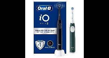 Oral B - iO 2 DUO Electric Toothbrushes - Night Black & Forest Green - E