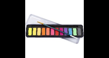 Colortime - Aquarelset, pastelkleuren, 12kleur/ 1 doos - ()