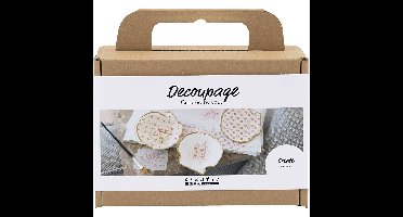Creativ - Mini Hobbyset Decoupage, Mosselschelpen, lichtroze, 1 doos - ()