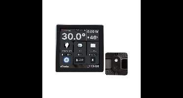 Shelly - Wall Display Black + BLU H&T Black - WiFi touch screen