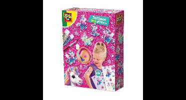 SES Creative - Unicorn Tattoos en glitters - (S14724)