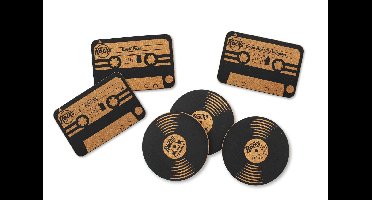 Winkee - Rocks Coaster Set of 6 - Black