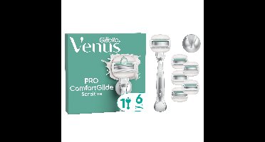 Venus - Pro ComfortGlide Sensitive scheermes - Groen/Wit