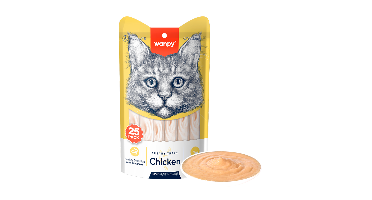 wanpy - Wanpy Cat 25 Pack Creamy Lickable Treat - Chicken 350g (25x14g) - 350g (25x14g)