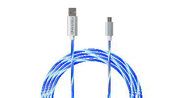 Oniverse Micro Usb Charge Cable With Led, 2 Meters - White