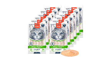 Wanpy - Cat Functional Creamy Lickable Treat Kidney Health Chicken&Veggies 70g (5x14g) - Bundle