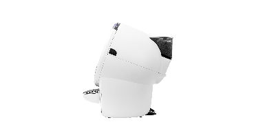 Whisker - Litter Hopper with Bonnet - White