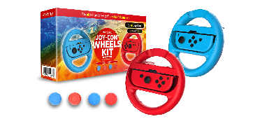 Maxx Tech  - Joy-Con Wheels&Grip Kit for Nintendo Switch 2/1