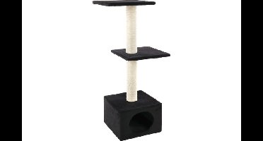 Flamingo - Scratching Tree Charbonel - Black&Cream - 47 x 35 x 103 cm