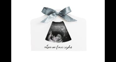 Dooky - Happy Hands Sonogram Echo Frame - White - 20 x 15 cm